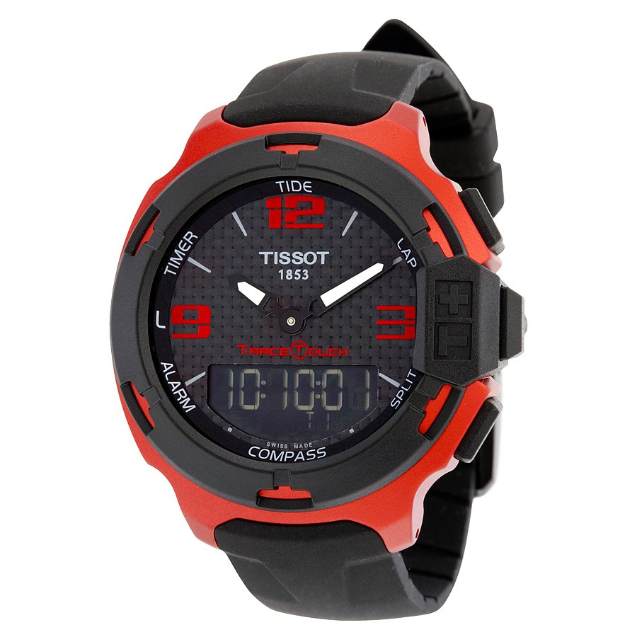 Tissot T-Race Touch Aluminium Black Dial Black Silicon Men's Sports Watch T0814209720700 1