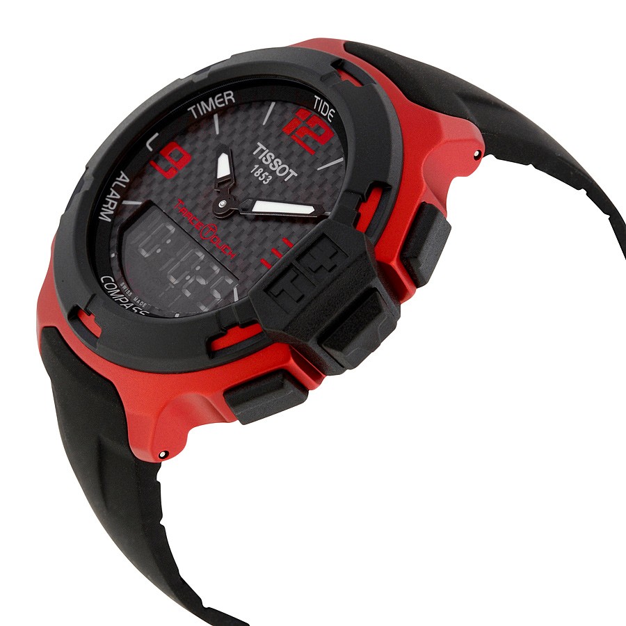Tissot T-Race Touch Aluminium Black Dial Black Silicon Men's Sports Watch T0814209720700 2