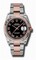 Rolex Datejust Black Dial Stainless Steel and 18K Rose Gold Automatic Men's Watch 116231BKRO