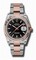 Rolex Datejust Black Dial Automatic Pink Gold and Stainless Steel Men's Watch 116231BKSO