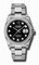 Rolex Datejust Black Dial Automatic Diamond Bezel Steel Ladies Watch 116244BKDO