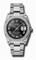 Rolex Datejust Black Dial Automatic Diamond Bezel Steel Ladies Watch 116244BKSBRO