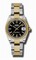 Rolex Datejust Black Dial Automatic Stainless Steel and 18kt Gold Ladies Watch 178243BKSO