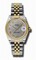 Rolex Datejust Grey Dial Automatic Stainless Steel and 18kt Gold Ladies Watch 178243GRJ