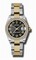 Rolex Datejust Black Dial Automatic Stainless Steel and 18kt Gold Ladies Watch 178383BKCAO
