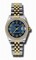 Rolex Datejust Blue Dial Automatic Stainless Steel and 18kt Gold Ladies Watch 178383BLCAJ