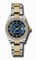 Rolex Datejust Blue Dial Automatic Stainless Steel and 18kt Gold Ladies Watch 178383BLCAO