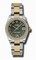 Rolex Datejust Olive Green Dial Automatic Stainless Steel and 18kt Gold Ladies Watch 178383GNRDO