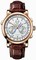 A. Lange and Sohne Double Split Silver Dial Chronograph 18K Rose Gold Men's Watch 404.032