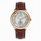 Audemars Piguet Jules Audemars Silver Dil 18kt Rose Gold Brown Leather Men's Watch 15056OROOA088CR01
