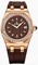 Audemars Piguet Royal Oak Diamond Brown Dial Rose Gold Ladies Watch 67601OR.ZZ.D080CA.01