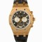 Audemars Piguet Royal Oak Metallic Grey Chronograph Dial 18kt Pink Gold Black Crocodile Leather Men's Watch 25977OROOD005CR01