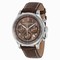 Baume and Mercier Capeland Chronograph Brown Dial Brown Leather Men's Watch 10043