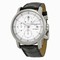 Baume and Mercier Classima Automatic Chronograph White Dial Black Leather Men's Watch 8591