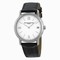 Baume and Mercier Classima Silver Dial Black Leather Ladies Watch 10148