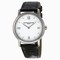 Baume and Mercier Classima White Dial Black Leather Strap Ladies Watch 10146