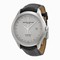 Baume and Mercier Clifton Dual Time Silver Dial Black Alligator Leather Men's Watch 10112