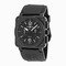Bell & Ross Aviation Black Dial Chronograph Men's Watch BR0394-BL-CA