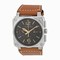 Bell & Ross Aviation Golden Heritage Black Dial Chronograph Automatic Men's Watch BR0394-GOLD-HER