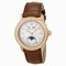 Blancpain Leman Moonphase Mother of Pearl Dial 18kt Rose Gold Brown Leather Diamond Ladies Watch 2360-2991A-55