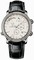 Blancpain Leman Reveil GMT Silver Dial 18kt White Gold Black Leather Men's Watch 2841-1542-53B