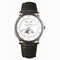 Blancpain Villeret Moonphase White Dial Stainless Steel Black Leather Men's Watch 6654-1127-55B