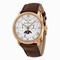 Blancpain Villeret Silver Dial Chronograph 18kt Rose Gold Brown Leather Men's Watch 6685-3642-55B