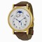 Breguet Classique Automatic Moonphase Silver Dial 18 kt Yellow Gold Men's Watch 7337BA1E9V6