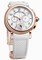 Breguet Marine Chronograph Silver Dial 18kt Rose Gold White Rubber Ladies Watch 8827BR52586