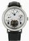 Breguet Tourbillion Silver Dial Platinum Black Leather Men's Watch 3757PT1E9V6