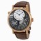 Breguet Tradition GMT Manual Skeletal Dial Leather Men's Watch 7067BRG19W6