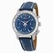 Breiting Montbrillant Chronograph Blue Dial Blue Leather Men's Watch AB0130C5-C894BLLD