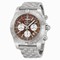 Breitling Chronomat 44 Chronograph Brown Dial Stainless Steel Men's Watch AB042011-Q589SS