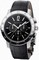 Bvlgari Bvlgari Black Dial Black Alligator Leather Strap Chronograph Men's Watch 102043