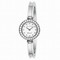 Bvlgari B.zero1 White Dial Stainless Steel Bangle Bracelet Ladies Watch 101272
