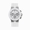 Bvlgari Diagono Silver DIal White Rubber Men's Watch DG40WSWVDCH-11
