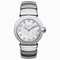 Bvlgari LVCEA White Mother of Pearl Diamond Dial Stainless Steel Ladies Watch 102196