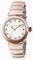 Bvlgari LVCEA White Mother-of-Pearl Diamond Dial Automatic Ladies Watch 102198