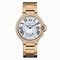 Cartier Ballon Bleu GMT Silver Dial Diamond Bezel Rose Gold Men's Watch WE902019