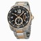 Cartier Calibre Black Dial Steel and Rose Gold Men's Watch W7100054