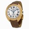 Cartier Cle Silver Flinque Dial 18K Rose GOld Automatic Men's Watch WGCL0004