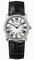 Cartier Ronde Louis Diamond Bezel Silver Dial 18 kt White Gold Ladies Watch WR000251