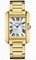 Cartier Tank Anglaise Silver Dial 18kt Yellow Gold Ladies Watch W5310015