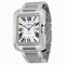 Cartier Tank Anglaise Silver Dial Stainless Steel Men's Watch W5310008