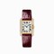 Cartier Tank Anglaise Silvered Flinqué Dial Ladies Watch WT100013