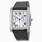 Cartier Tank MC Chronograph Silver Dial Black Leather Ladies Watch W5330007