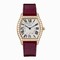 Cartier Tortue Silver Dial 18kt Rose Gold Diamond Unisex Watch WA501008
