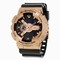 Casio G-Shock Black Dial Rose Gold-Colored and Black Resin Men's Watch GA110GD-9B2