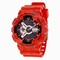 Casio G-Shock Quartz Red Analog Resin Strap Men's Watch GA110SL-4A