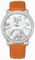 Chopard Happy Diamonds Mother of Pearl Dial 18kt White Gold Diamond Leather Ladies Watch 207450-1005